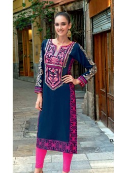 Unstitch,Branded, Women's/Girls Collections,Single Twill Viscose Embroidered Cotton Kameez