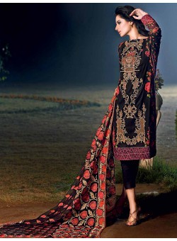 Unstitch,Branded, Women's/Girls Collections,Premium Embroidered Front,Printed Back,Chiffon Dupatta and Dyed Cotton Salwer Kameez(3pcs)