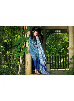 Unstitch,Branded, Women's/Girls Collections,Two Piece Cotton Printed Front & Back and Printed Dupatta Kameez(3pcs)