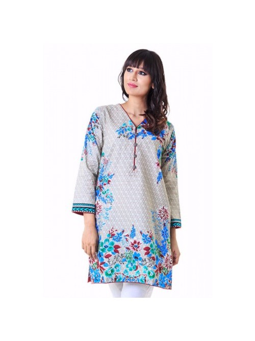 Unstitch,Branded, Women's/Girls Collections,Single Khrddar Cotton Embroidered Shirt Kameez