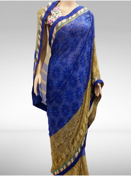 Crepe Georgette Designer Saree