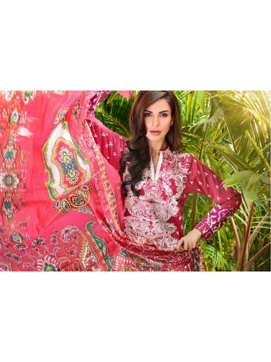 Satin Silk Trencia Embroidered Front,Silk Dupatta and Printed Salwar Kameez